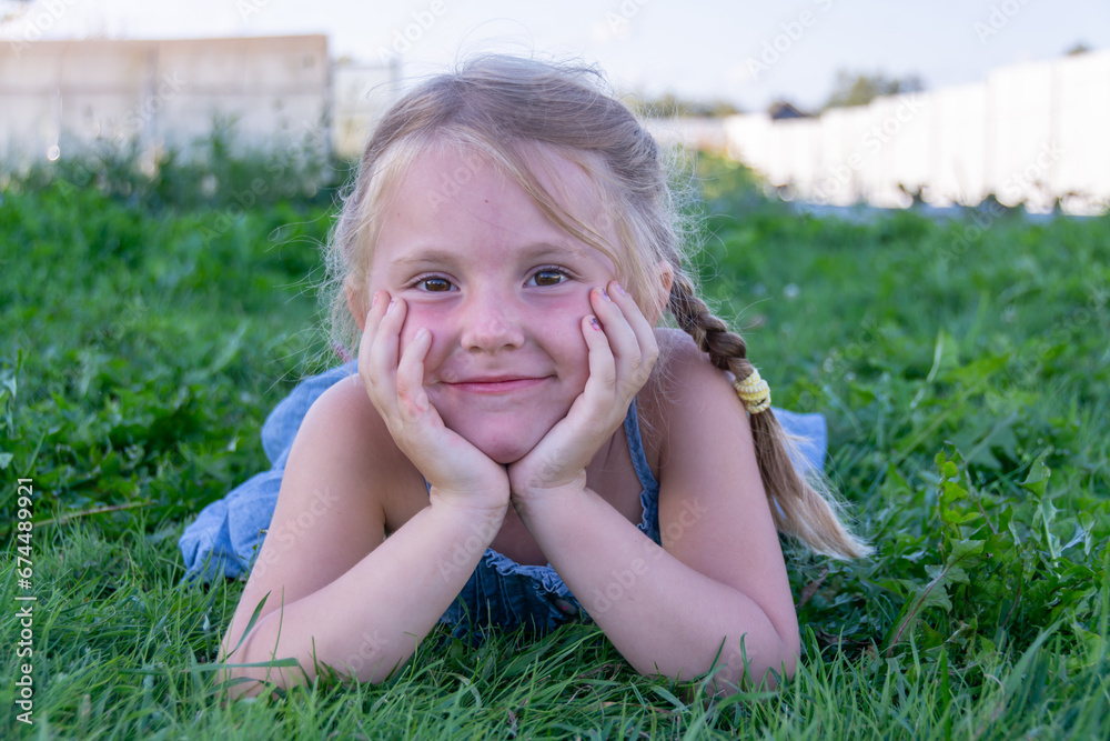 Portrait. A beautiful, elegant girl. The child is a model. Portrait. A beautiful, elegant girl. The child is a model.