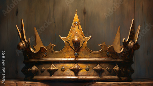 golden crown on the table