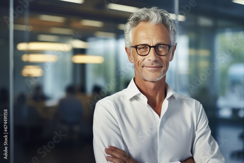 Techcreated Portrait Of Mature Businessman In The Office