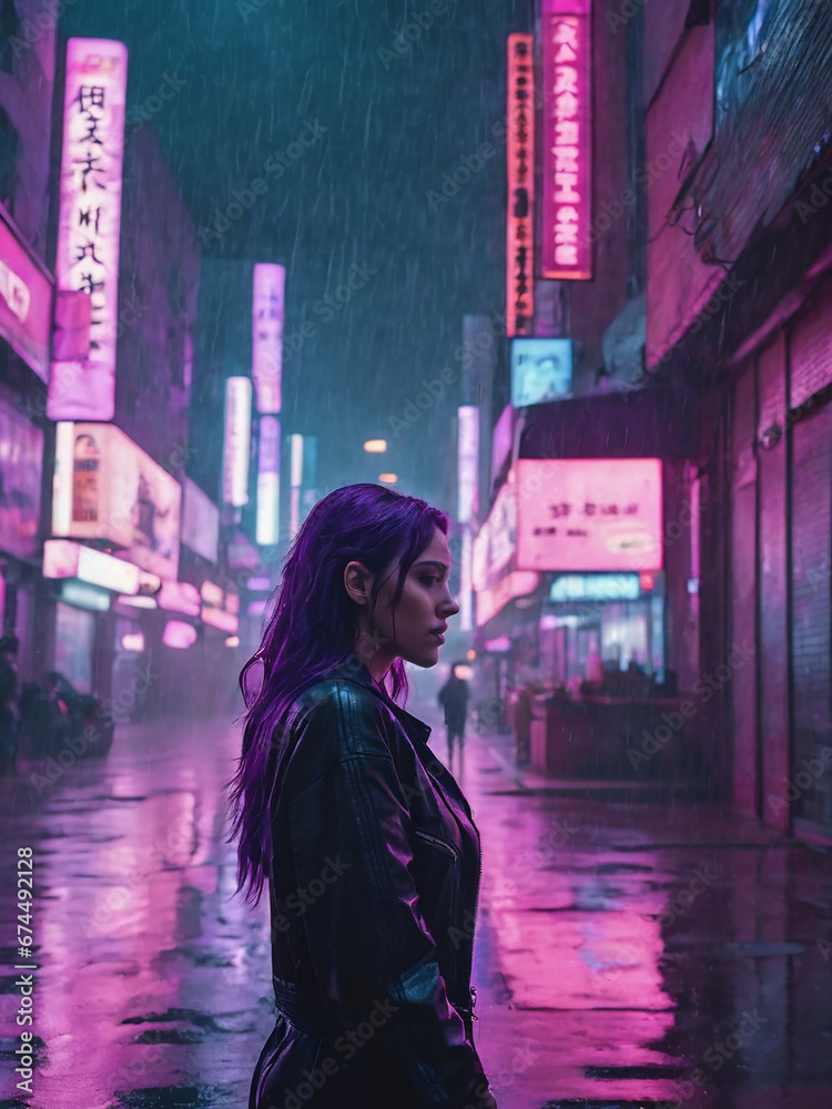a woman crying at the end of the street