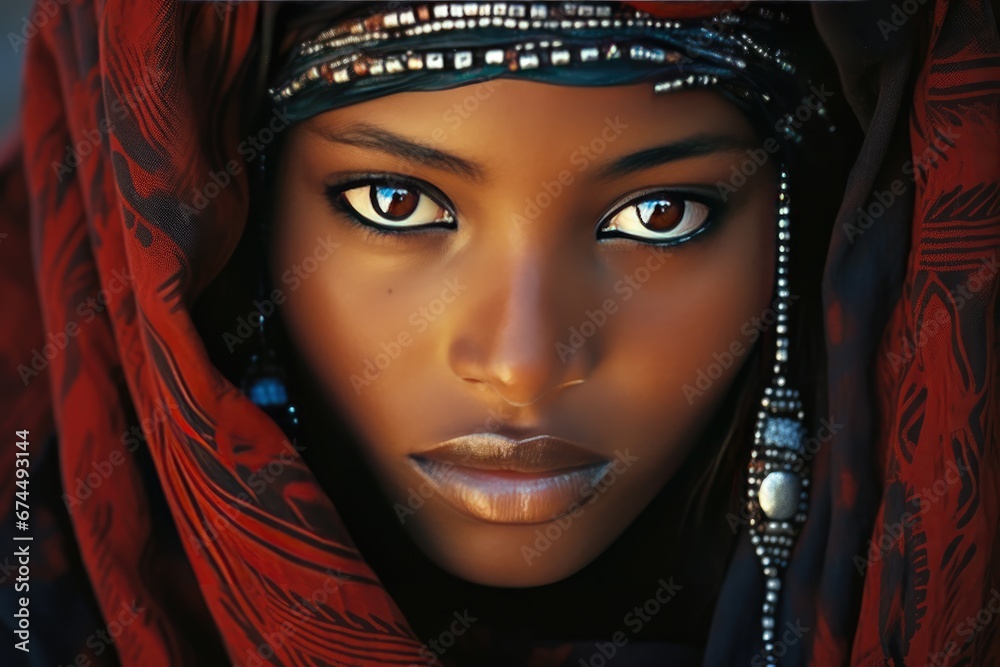 Traditional Tuareg Woman Exudes Beauty And Grace