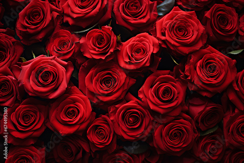 red roses clouse up background for Valentine's Day