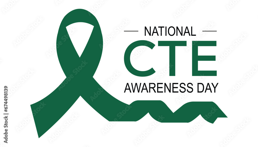 Vector illustration on the theme of National chronic traumatic encephalopathy (CTE) awareness day observed each year during January.banner, Holiday, poster, card and background design. Vector illustration on the theme of National chronic traumatic encephalopathy (CTE) awareness day observed each year during January.banner, Holiday, poster, card and background design.