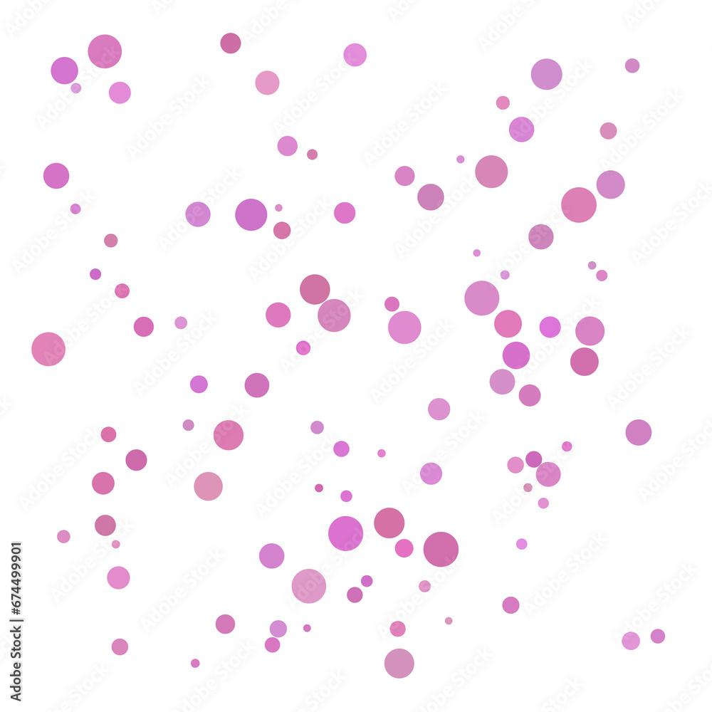 Pink random point, bubble background.