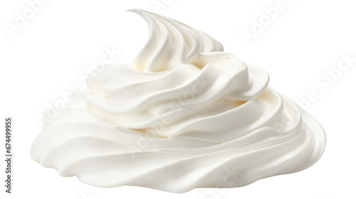 Photographie Whipped cream, cut out