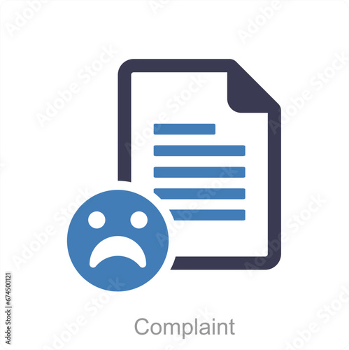 Complaint and feedback icon concept