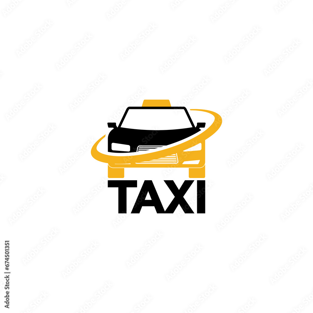 Taxi logo circle icon isolated on transparent background Taxi logo circle icon isolated on transparent background