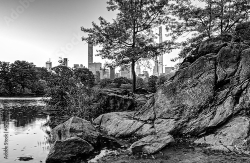 Central Park, New York City at the lake