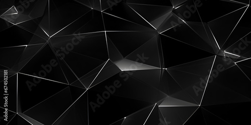 Stylish black crystal background, "Obsidian Elegance: Stylish Black Crystal Background"