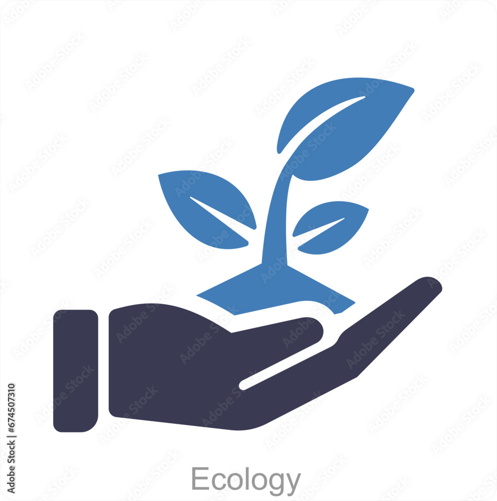 Ecology and nature icon concept Ecology and nature icon concept