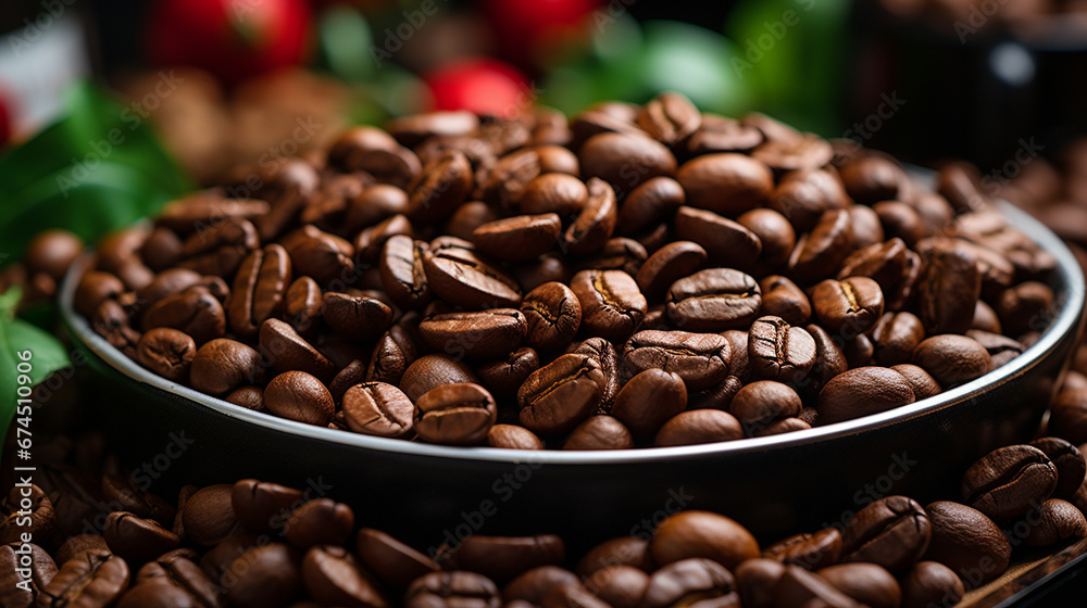 Fototapeta premium brown roasted coffee