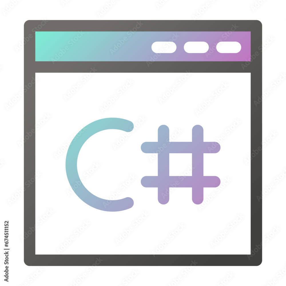 Obraz premium C# programming language