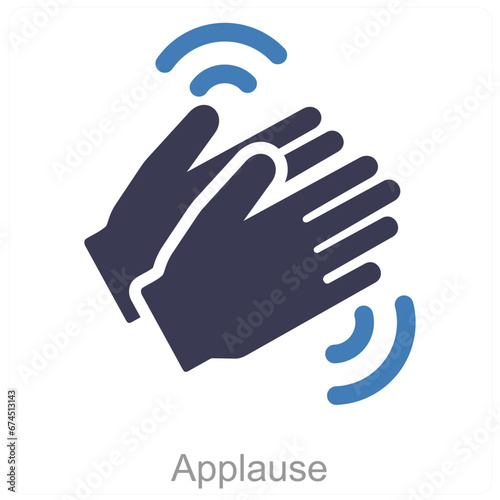 Applause and clap icon concept