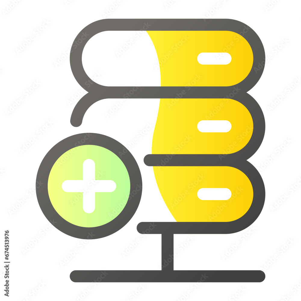 Obraz premium Server and database action icon