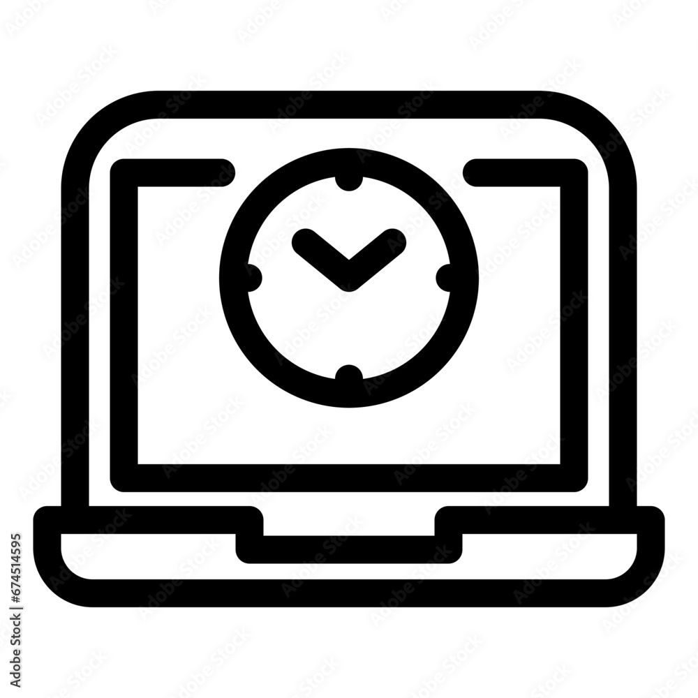 laptop and computer actions icon