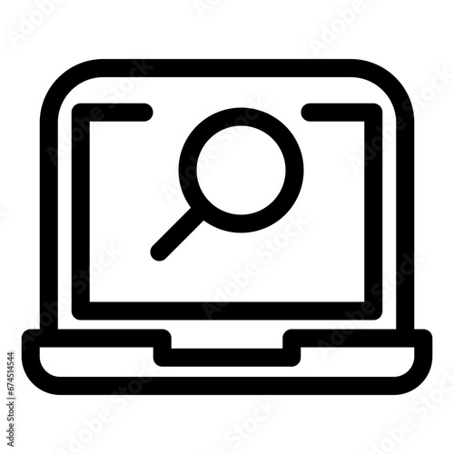 laptop and computer actions icon