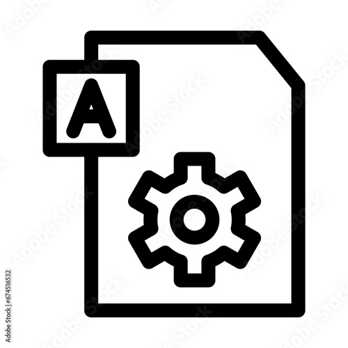 File and document action icon