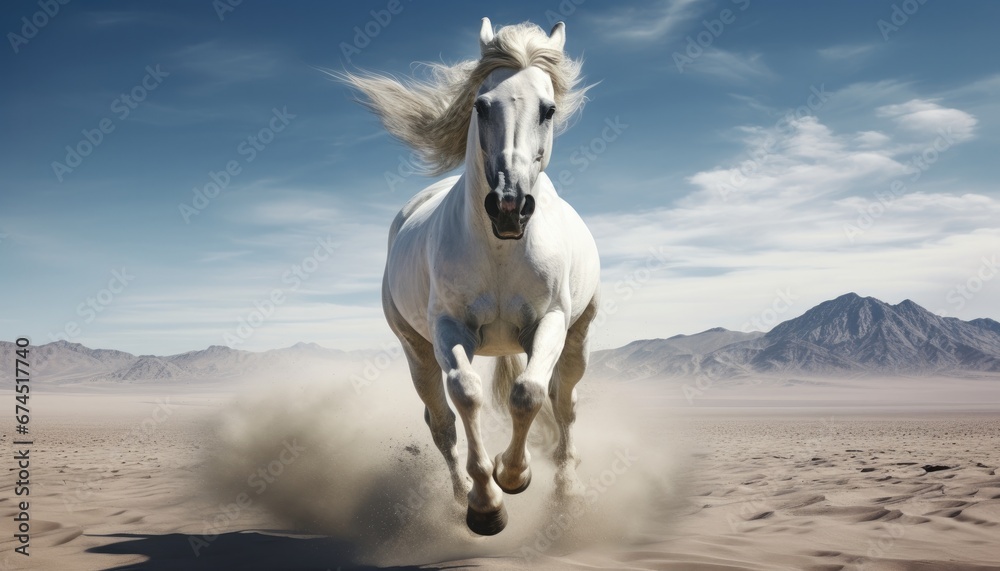 white horse running in the snow white horse running in the snow
