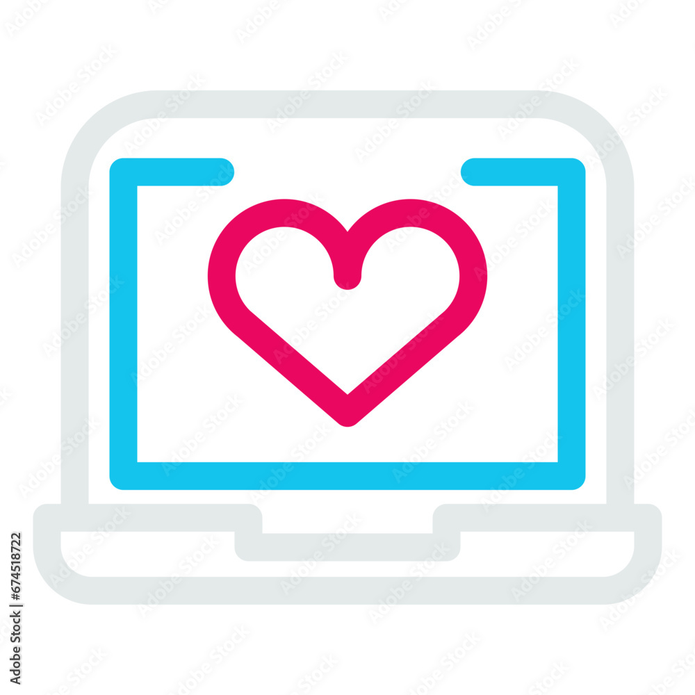laptop icon and technology action laptop icon and technology action