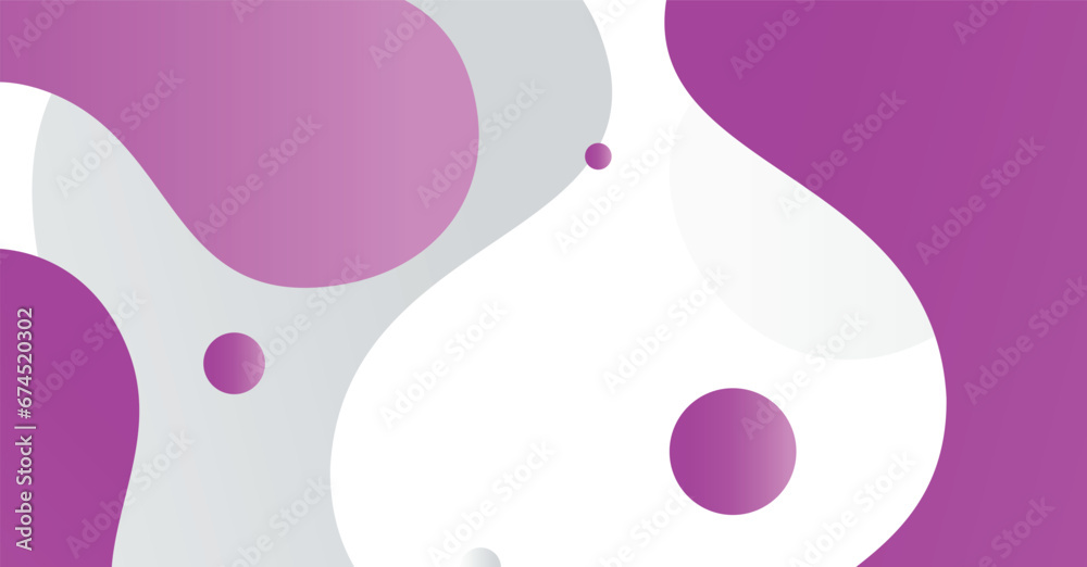 Abstract liquid wave background with magenta and white gradient color background