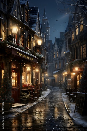 Christmas in the old city of Ghent, Belgium, Europe.
