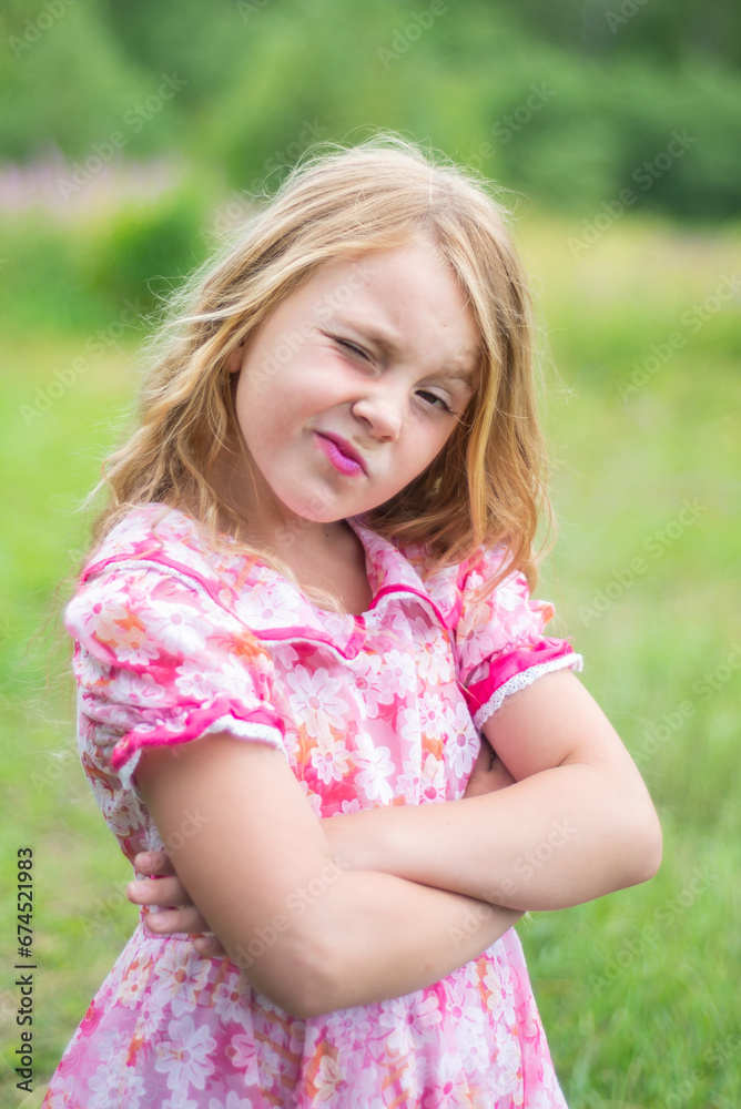 Portrait. A beautiful, elegant girl. The child is a model. Portrait. A beautiful, elegant girl. The child is a model.