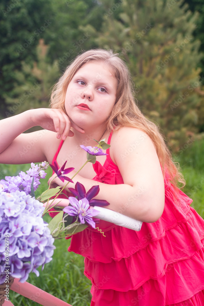 Portrait. A beautiful, elegant girl. The child is a model. Portrait. A beautiful, elegant girl. The child is a model.