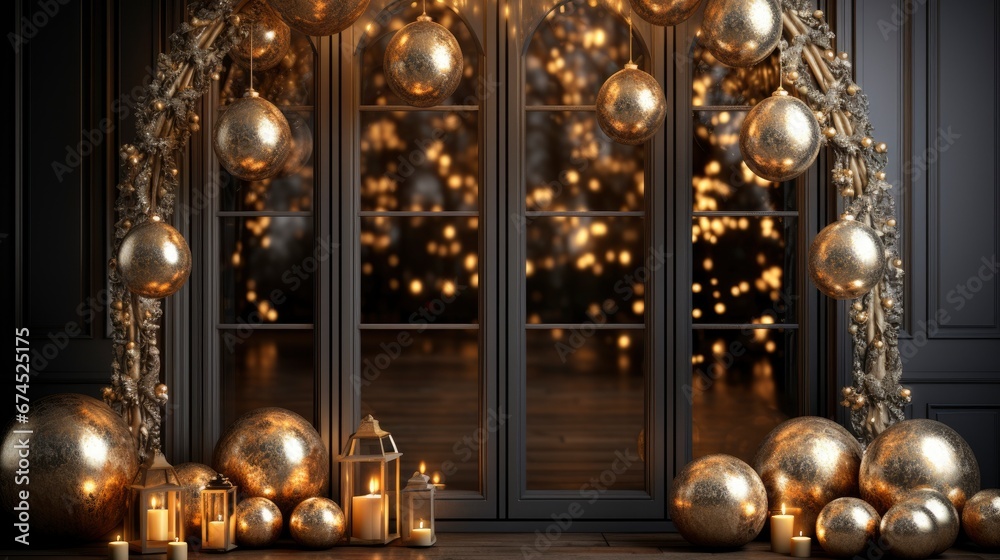 A Decorative Archway With Dazzling Christmas Light, Background Images , Hd Wallpapers, Background Image A Decorative Archway With Dazzling Christmas Light, Background Images , Hd Wallpapers, Background Image