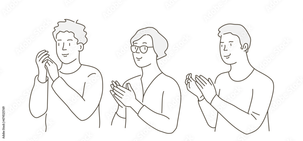 People clapping People clapping