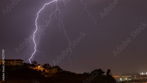 lightning bolt in the city of Braga
