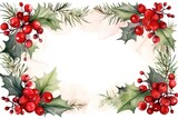 Christmas background frame with place for your text.