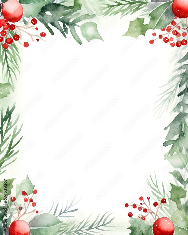 Christmas background frame with place for your text.