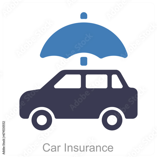 Car Insurance and car icon cpncept  