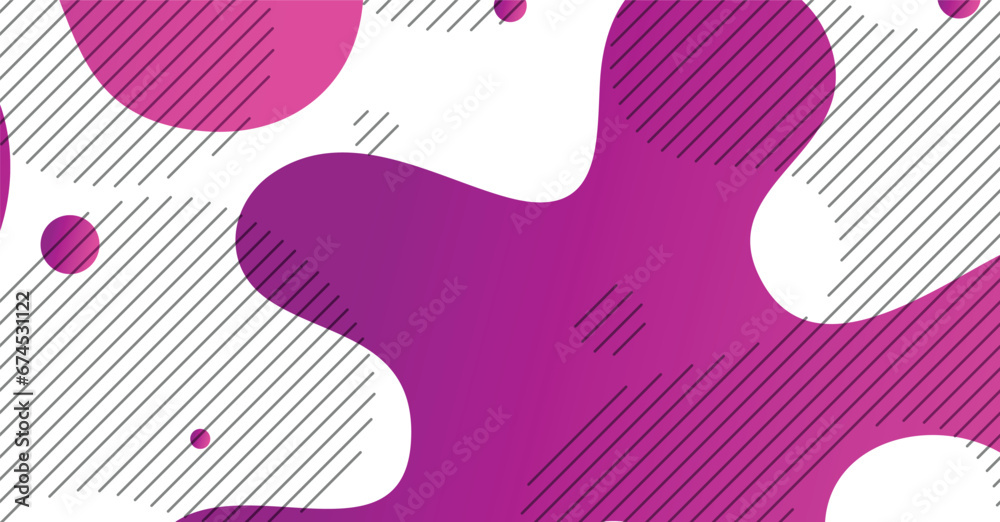 Abstract liquid wave background with magenta and white gradient color background