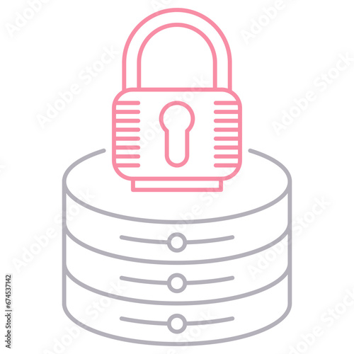 Obraz na płótnie Server lock w salonie