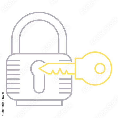 Obraz na płótnie padlock w salonie