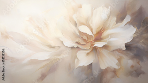 Abstract painted floral background minimalism calm and peaceful 