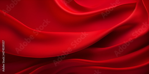 Abstract background design, red wavy background,autiful draped wool fabric. red fabric for decoration with decorative folds.Abstract red background with flowing waves