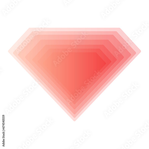 Gradient energy and vibrant shapes concept 