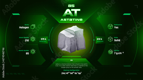 Astatine Parodic Table Element 85-Fascinating Facts and Valuable Insights-Infographic vector illustration design