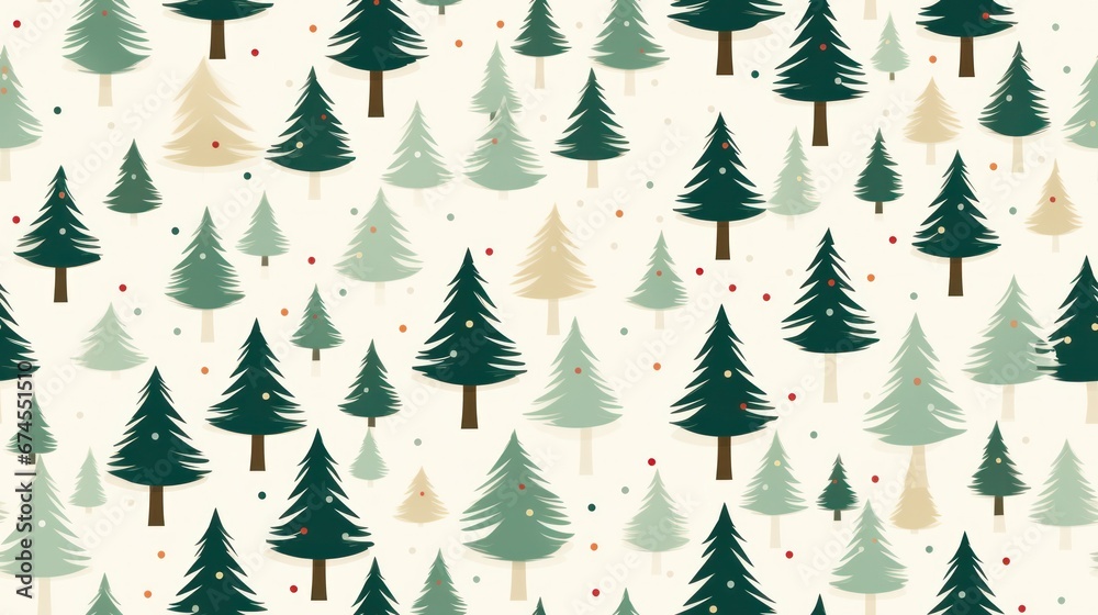 christmas trees seamless pattern texture background