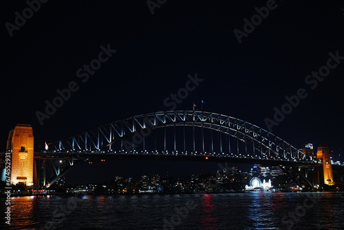 Night View of Sydney Harbour Bridge in Sydney, Australia - オーストリア シドニー ハーバーブリッジ 夜景