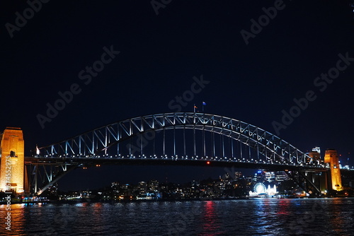 Night View of Sydney Harbour Bridge in Sydney, Australia - オーストリア シドニー ハーバーブリッジ 夜景