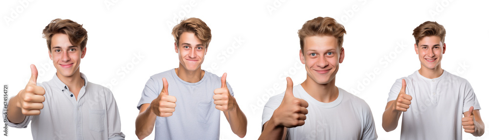 Young smiling man show thumbs-up. Young smiling man show thumbs-up.