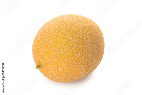 Sweet whole melon on white background