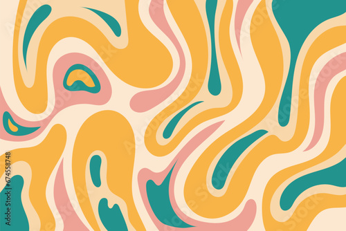 Psychedelic swirl acid wave rainbow line backgrounds in 1970s 1960s hippie style. y2k wallpaper patterns retro vintage 70s 60s groove. psychedelic poster background