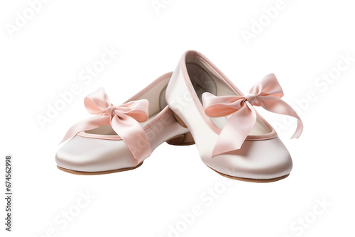 Girls Ballet Shoes -on transparent background