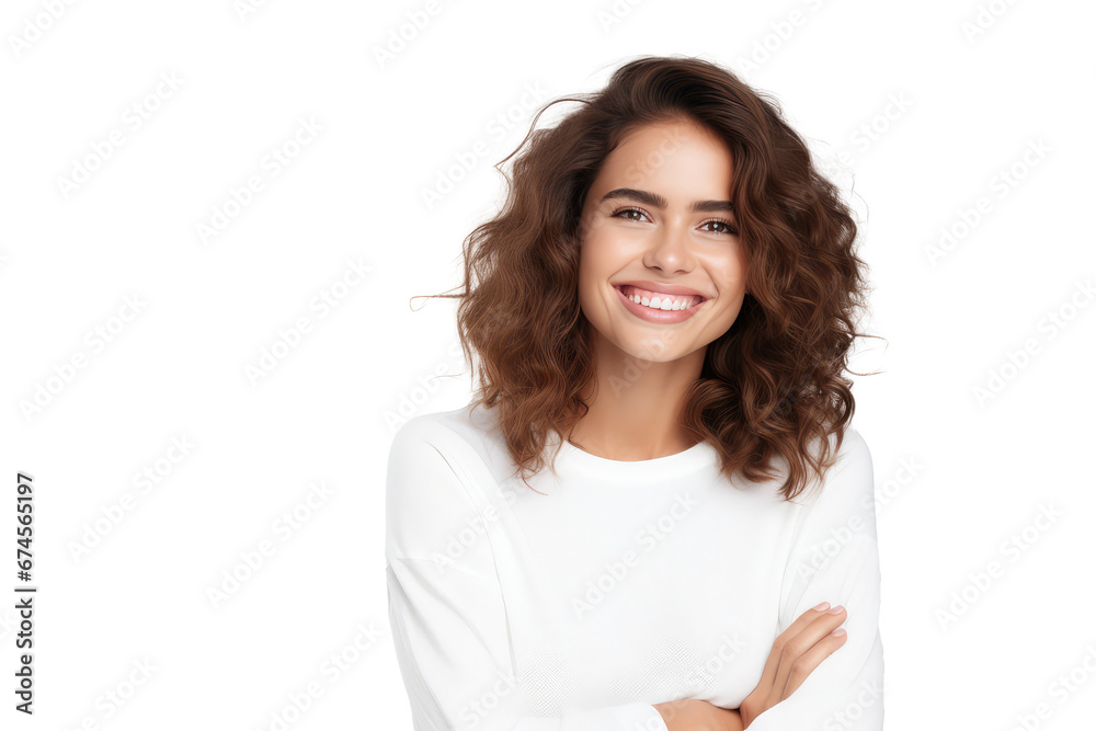 Studio portrait of a beautiful Nordic woman with clean healthy skin isolated on transparent png background. Studio portrait of a beautiful Nordic woman with clean healthy skin isolated on transparent png background.