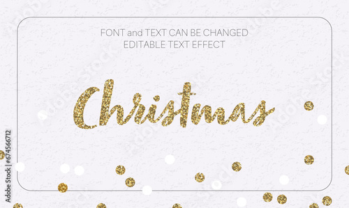 gold glitter text effect