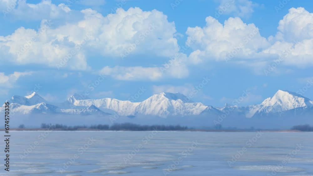 custom made wallpaper toronto digitalfrozen and snowbound mountain valley, winter mountain travel landscape time lapse scene